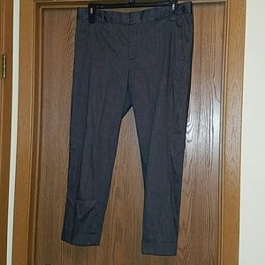 Banana Republic black and white trousers